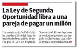 La Ley de Segunda Oportunidad permite, por primera vez en Valladolid, que unos deudores se despidan de sus deudas para siempre